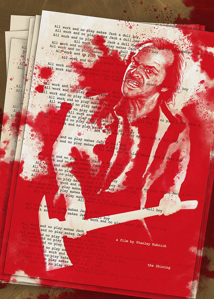 The Shining Jack Nicholson Axe Poster