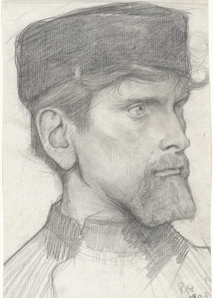 Pencil Sketch Portrait of a Man