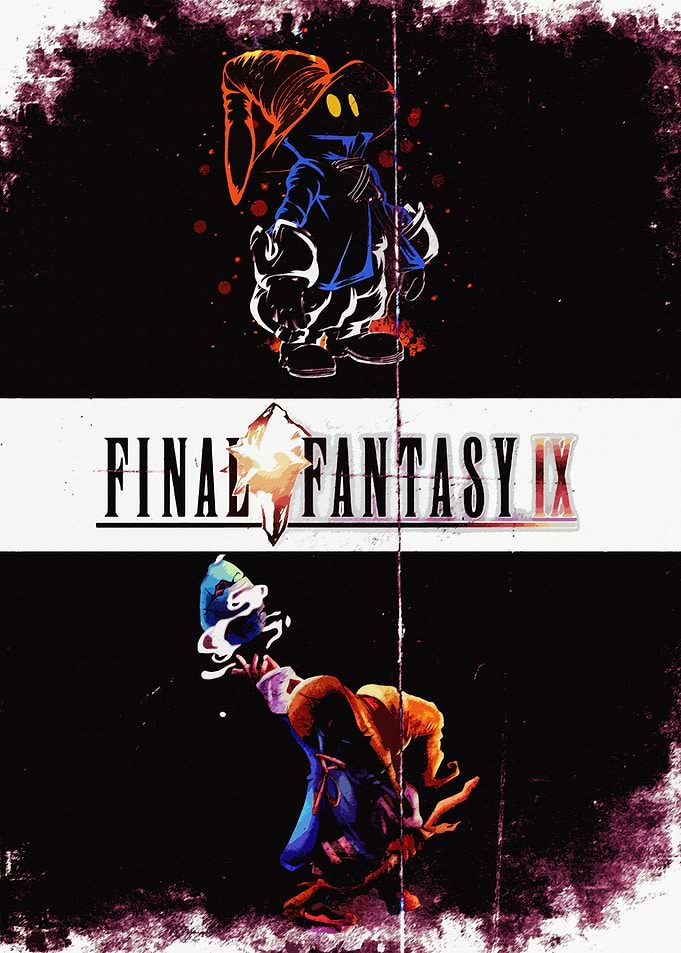 Final Fantasy IX Vivi and Kuja Art