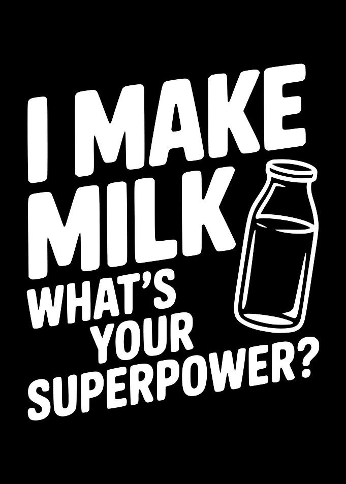 I Make Milk What's Your Superpower