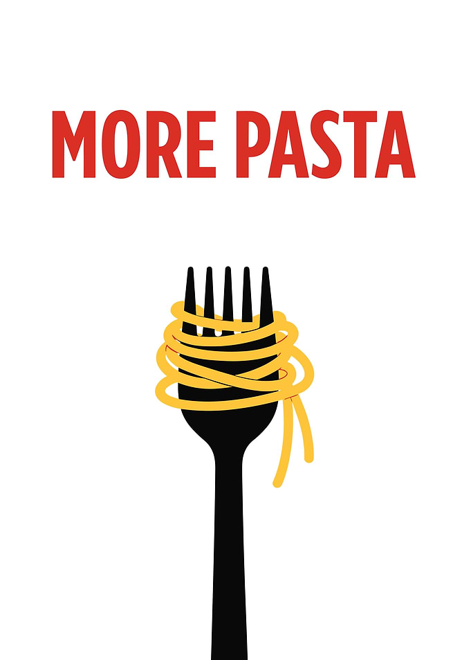 More Pasta Fork Minimalist