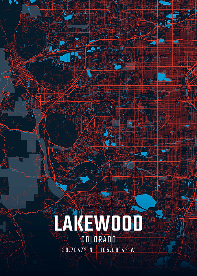 Lakewood Colorado City Map