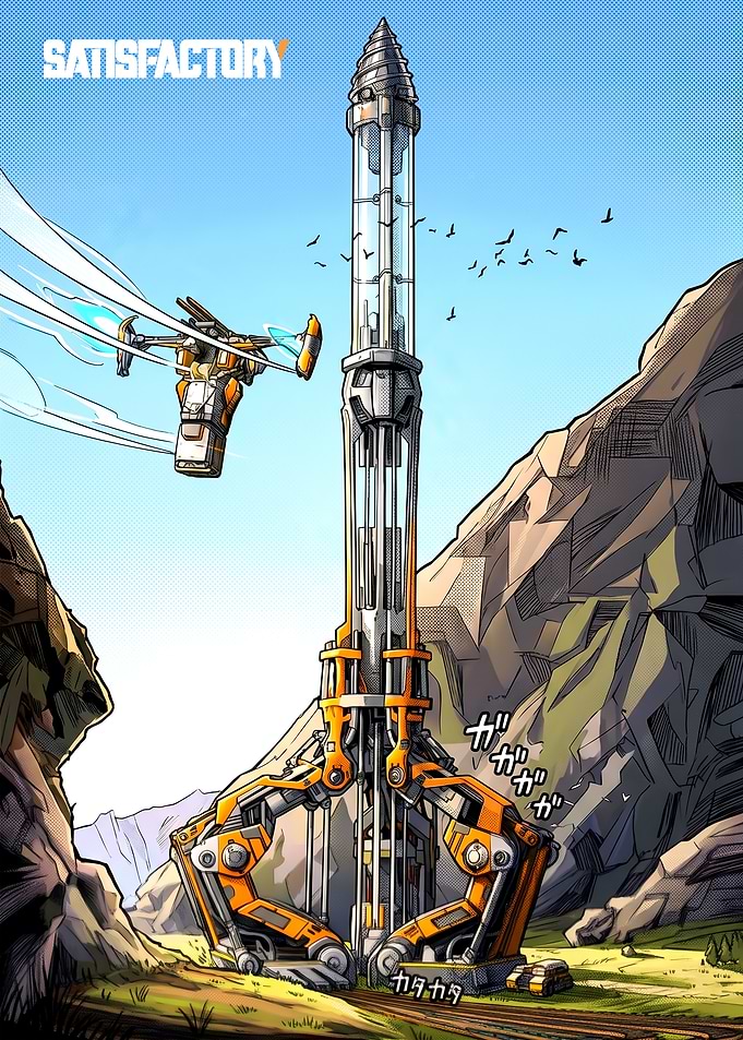 Satisfactory Game Art