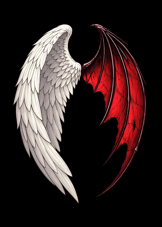 Angel and Demon Lucifer Wings