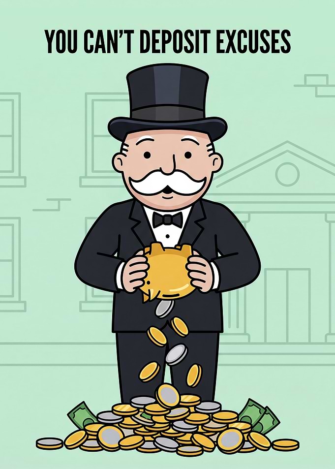 Mustache Man with Money