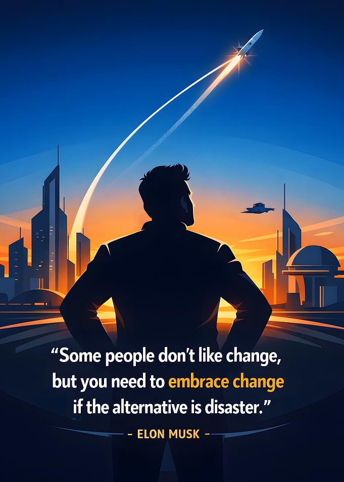 Elon Musk Quote on Embracing Change