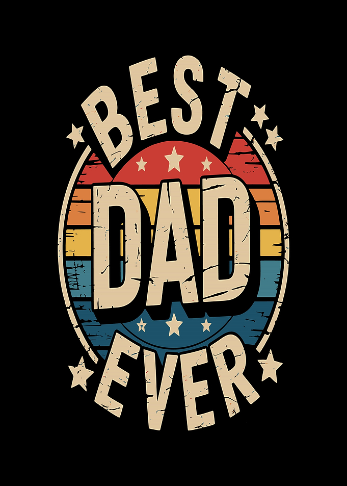 Best Dad Ever Retro Design