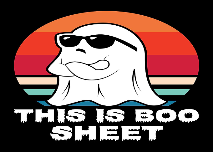 Funny Ghost with Sunglasses