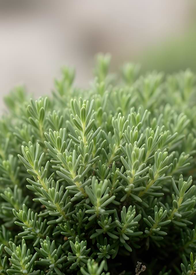 Close-up of Green Rosemary Plant