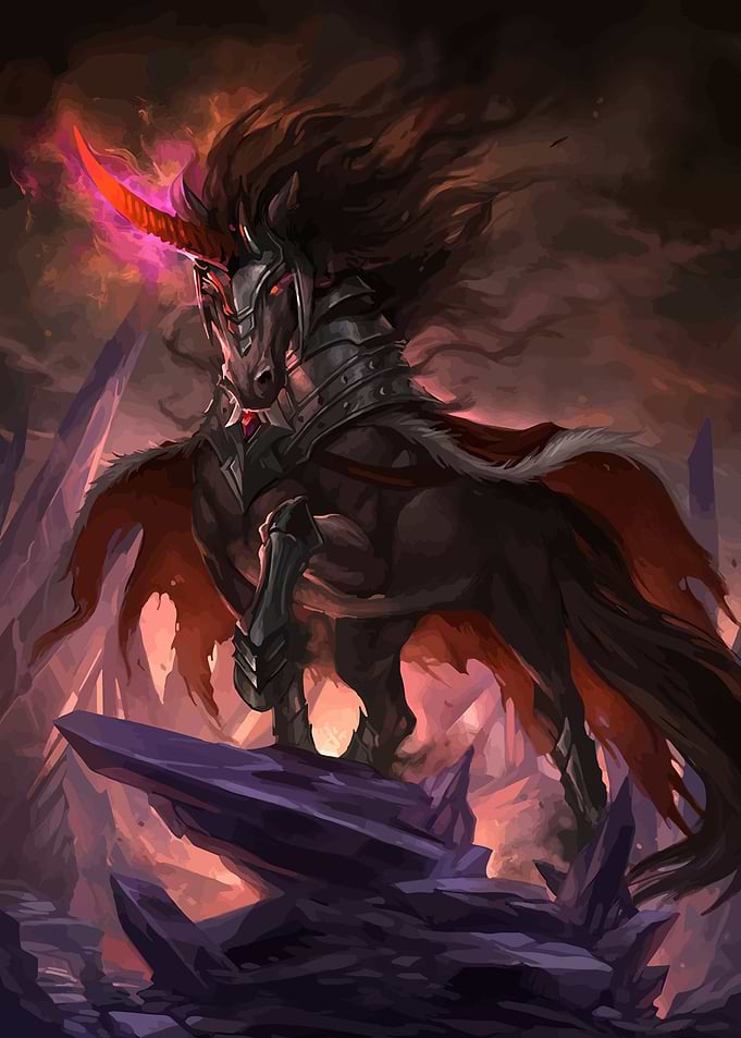 Dark Unicorn Warrior