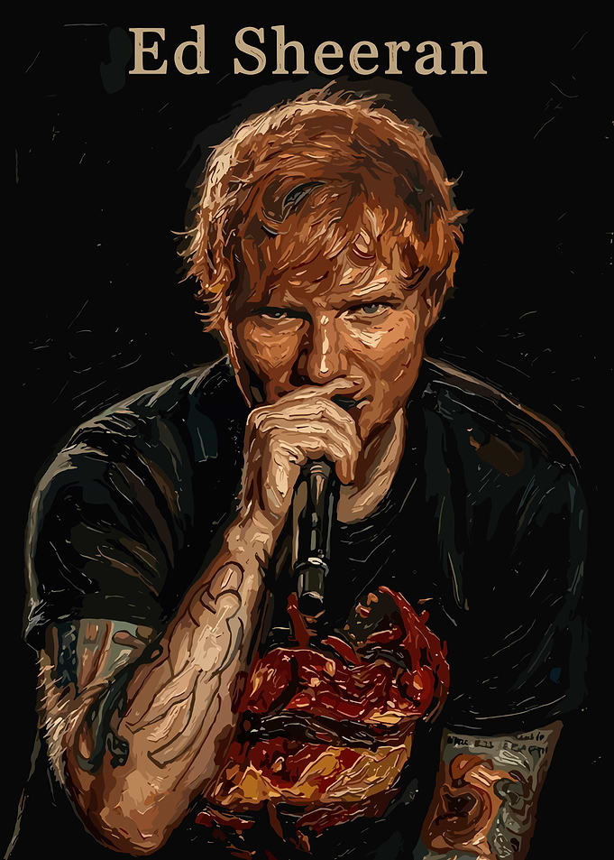 Ed Sheeran Vintage art