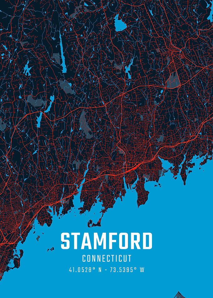 Stamford Connecticut City Map