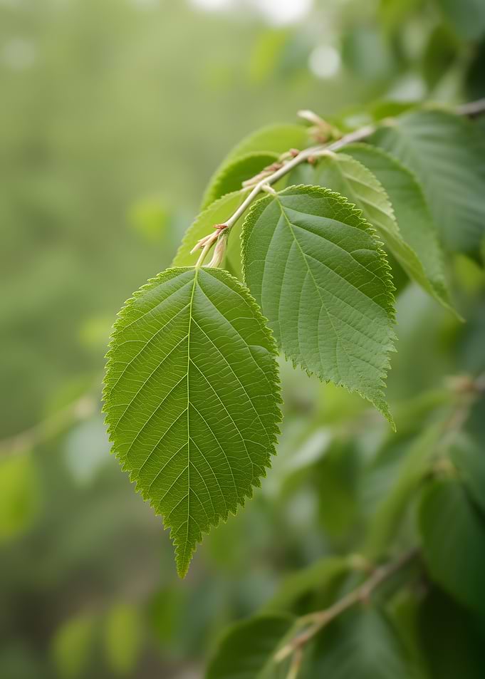 Green Leaves on a Branch