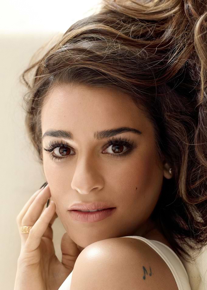 Lea Michele Close-Up Portrait