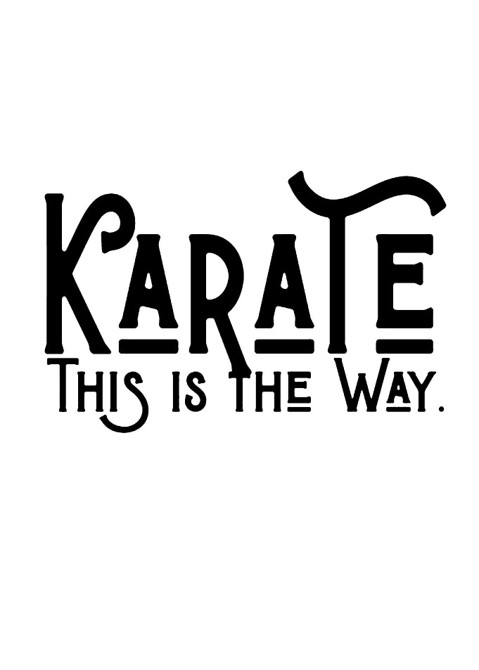 Karate This is the Way text art