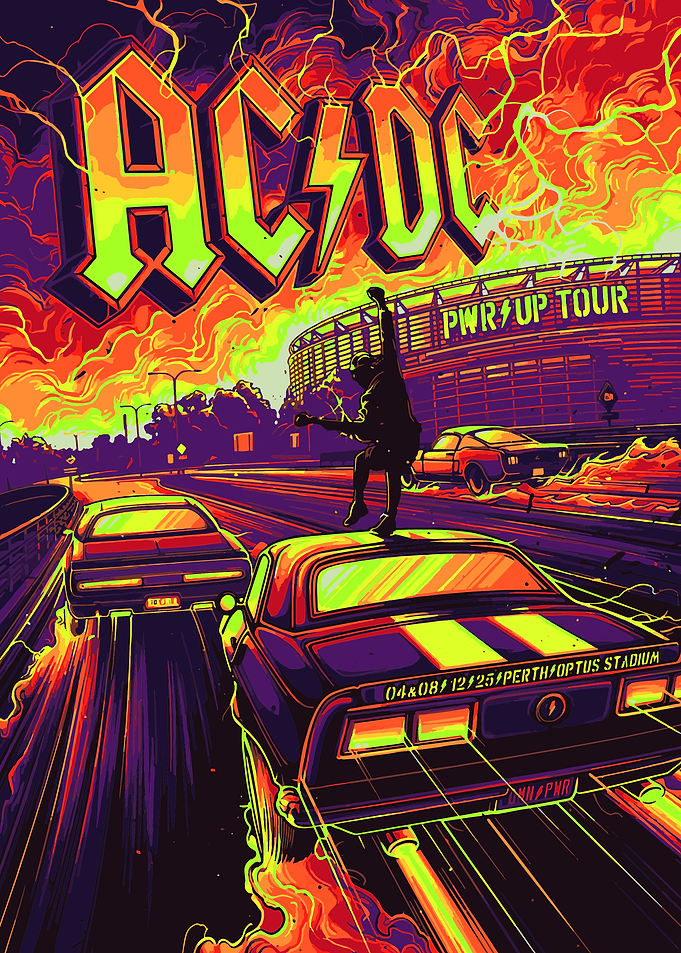 AC/DC PWR UP Tour Poster