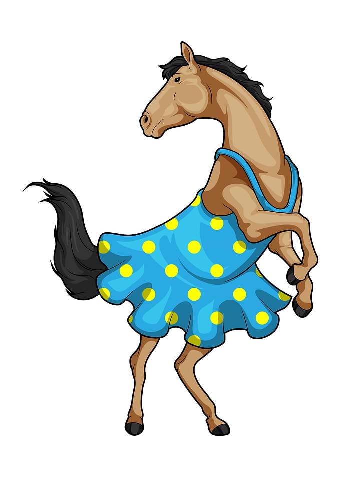Horse Polka dot dress