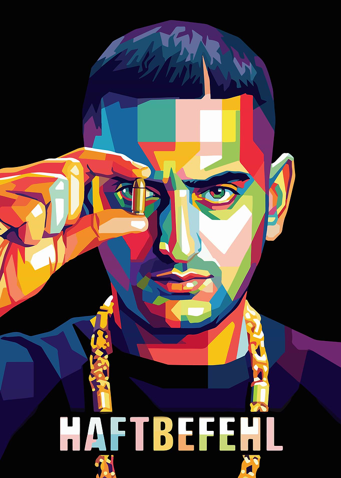 Haftbefehl Pop Art Portrait