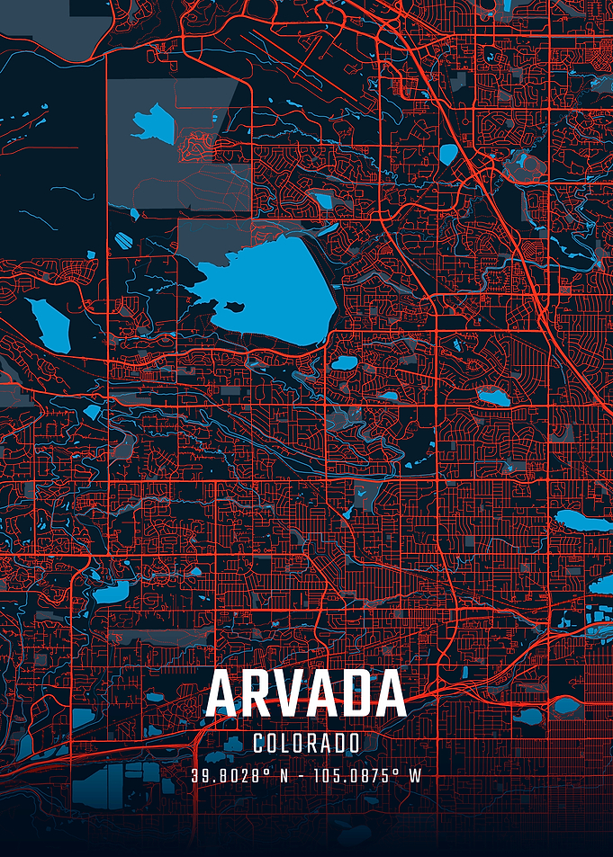 Arvada Colorado City Map