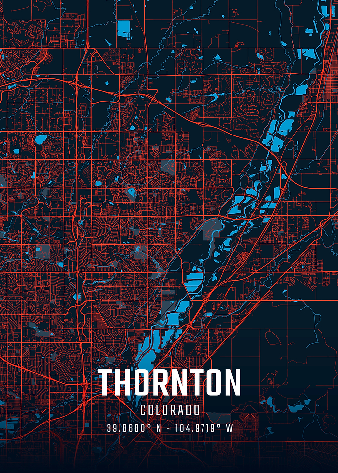 Thornton Colorado City Map