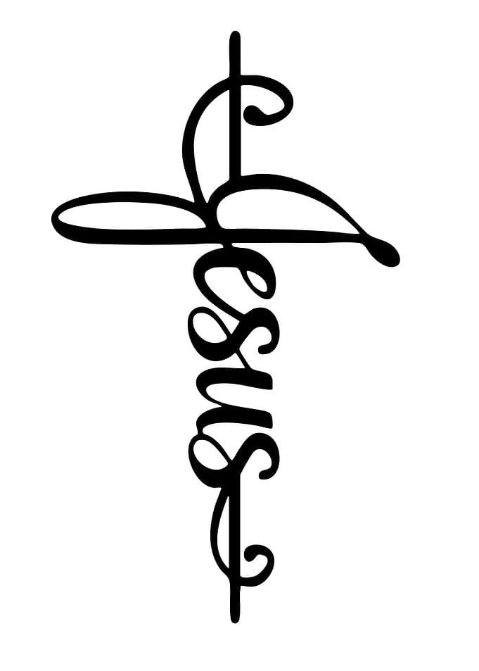 Jesus Cross Calligraphy