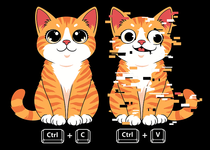 Glitching Cat Copy Paste