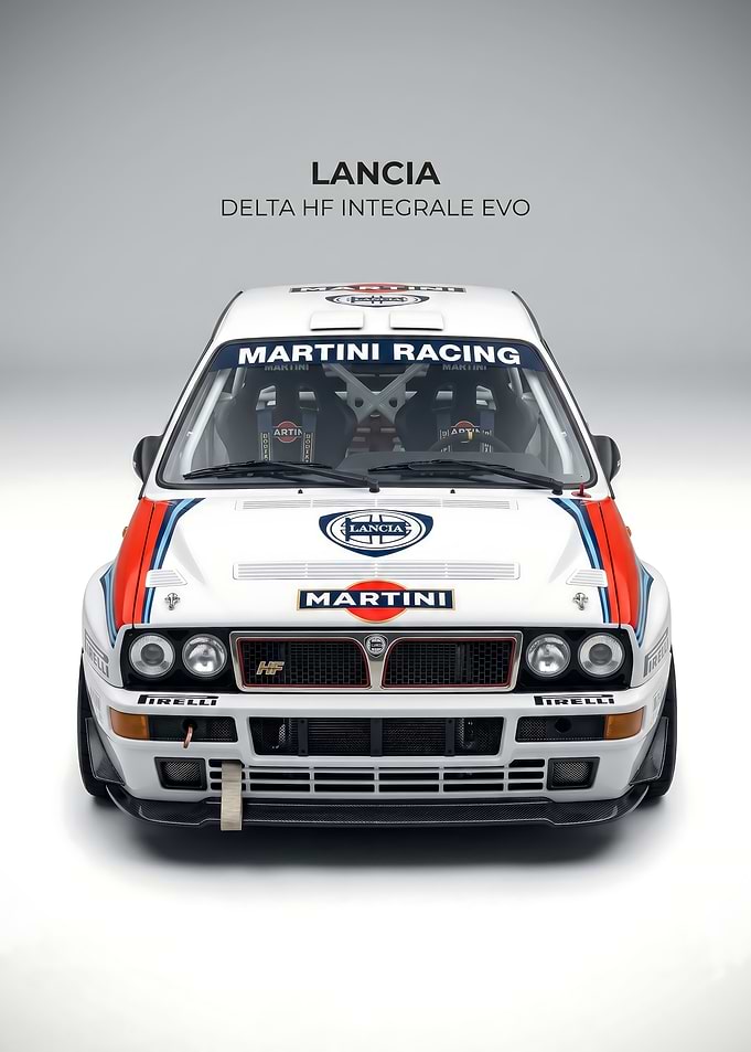 rally Lancia Delta HF Integrale Evo poster