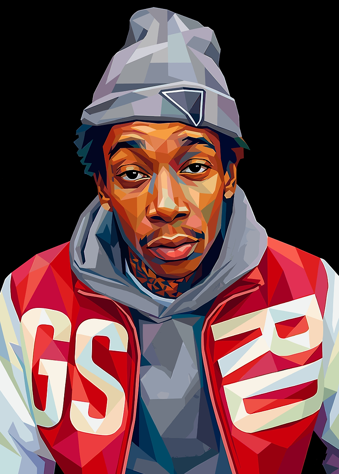 Wiz Khalifa Pop Art Portrait