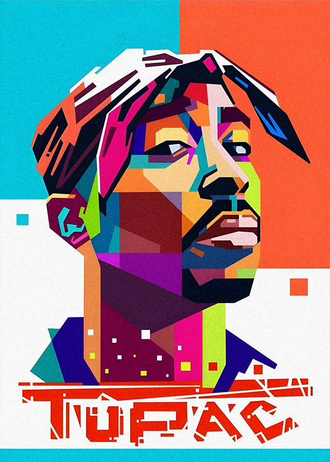 Tupac Shakur Pop Art Portrait