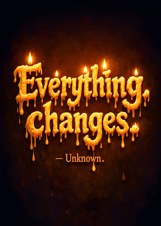 Everything Changes Text Art