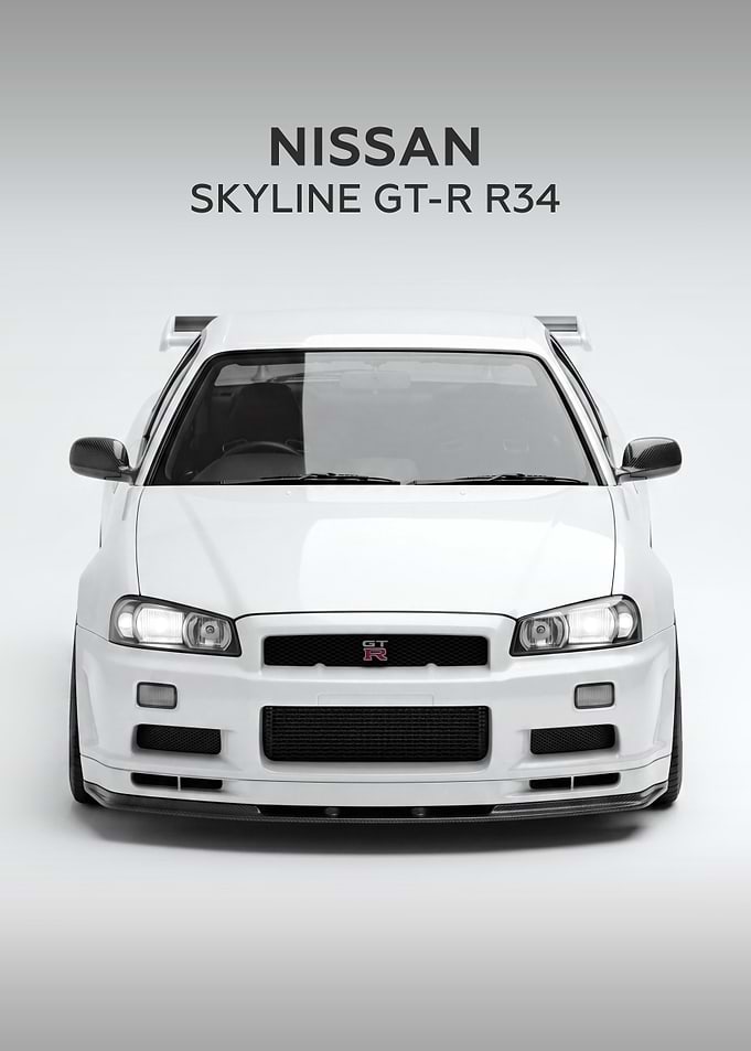 Nissan Skyline GT-R R34 Front View