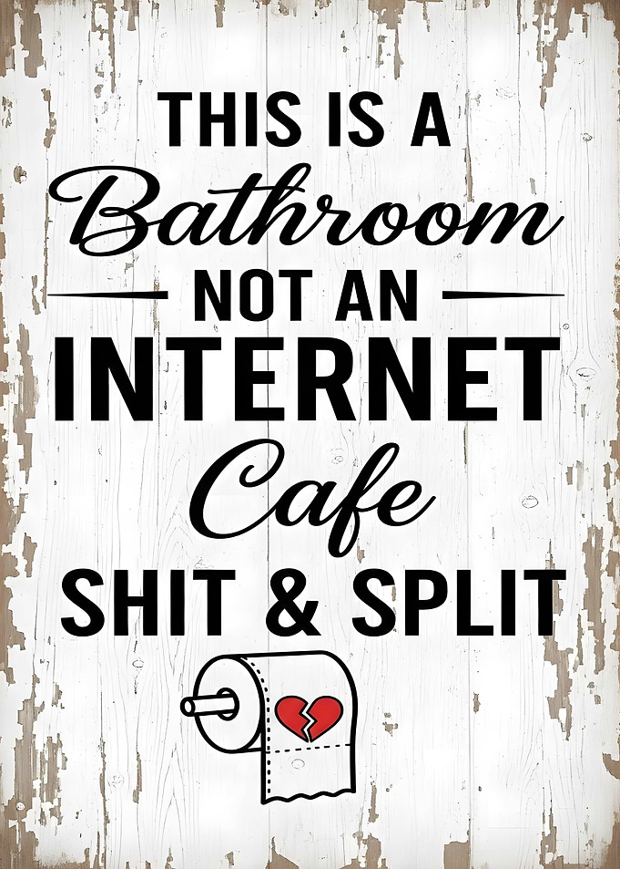 Funny Bathroom Sign