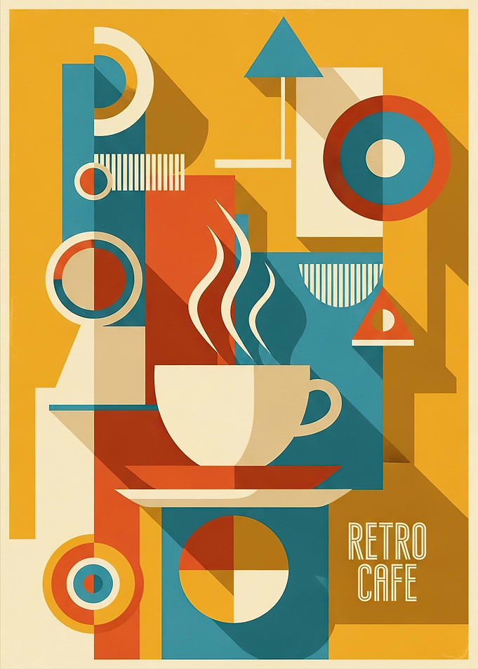 Retro Cafe Coffee Poster