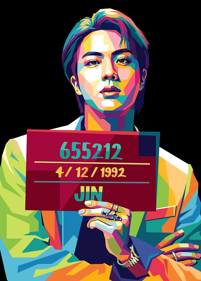 Jin BTS Pop Art