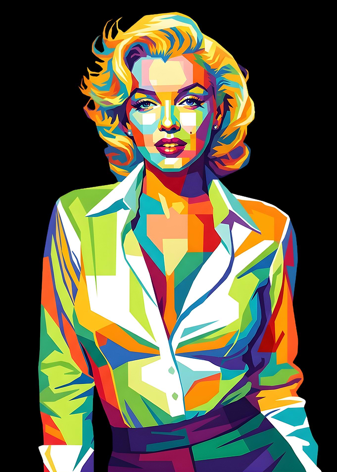 Marilyn Monroe Pop Art Portrait