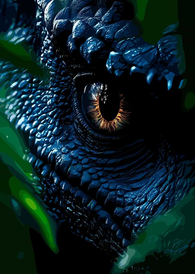 Close-up of a Dragon's Eye