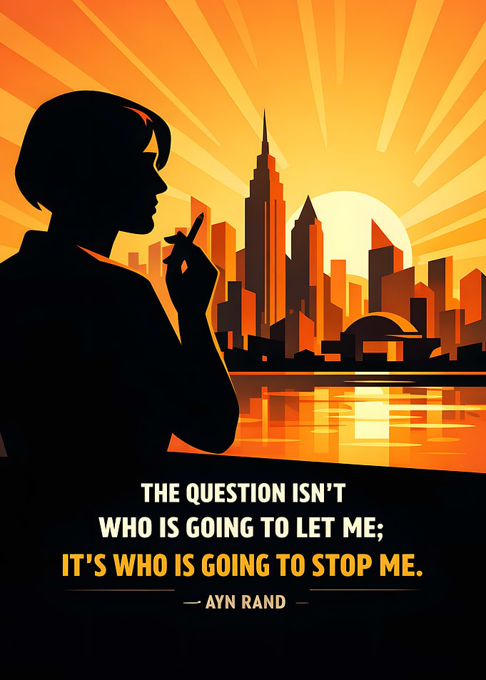 Ayn Rand quote poster