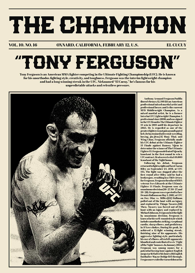 Tony Ferguson UFC Champion