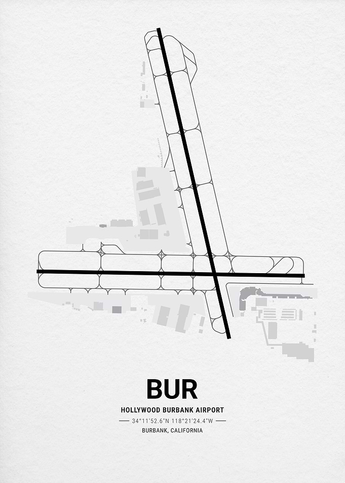 Hollywood Burbank Airport Map