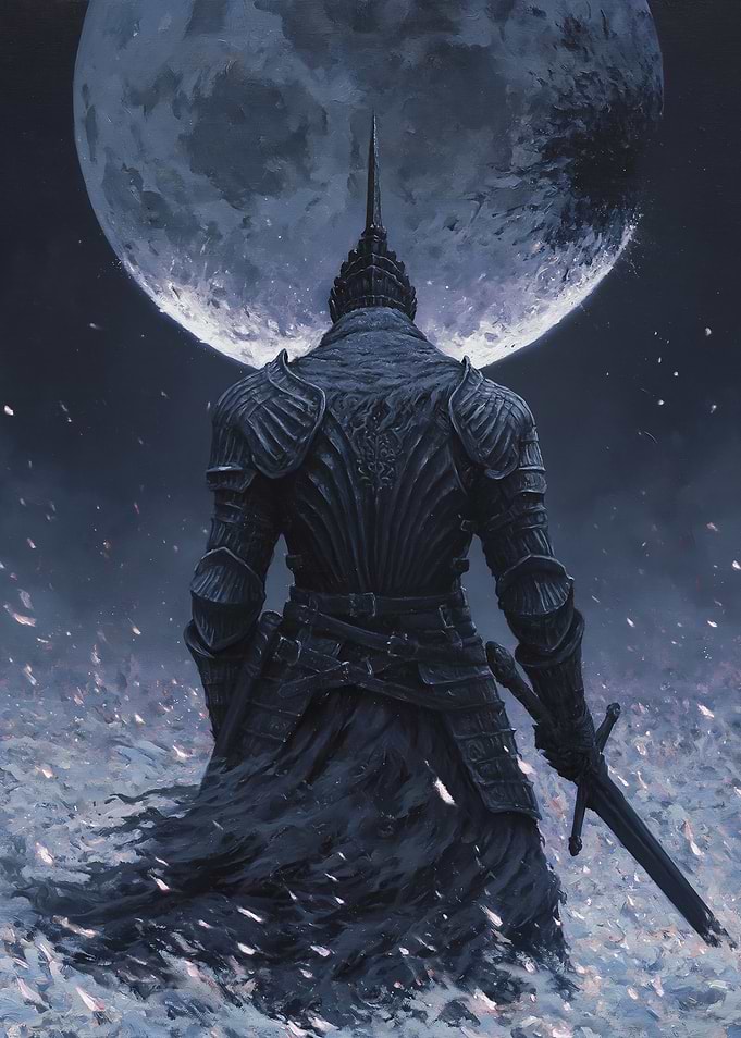 Dark Souls Knight Under the Moon