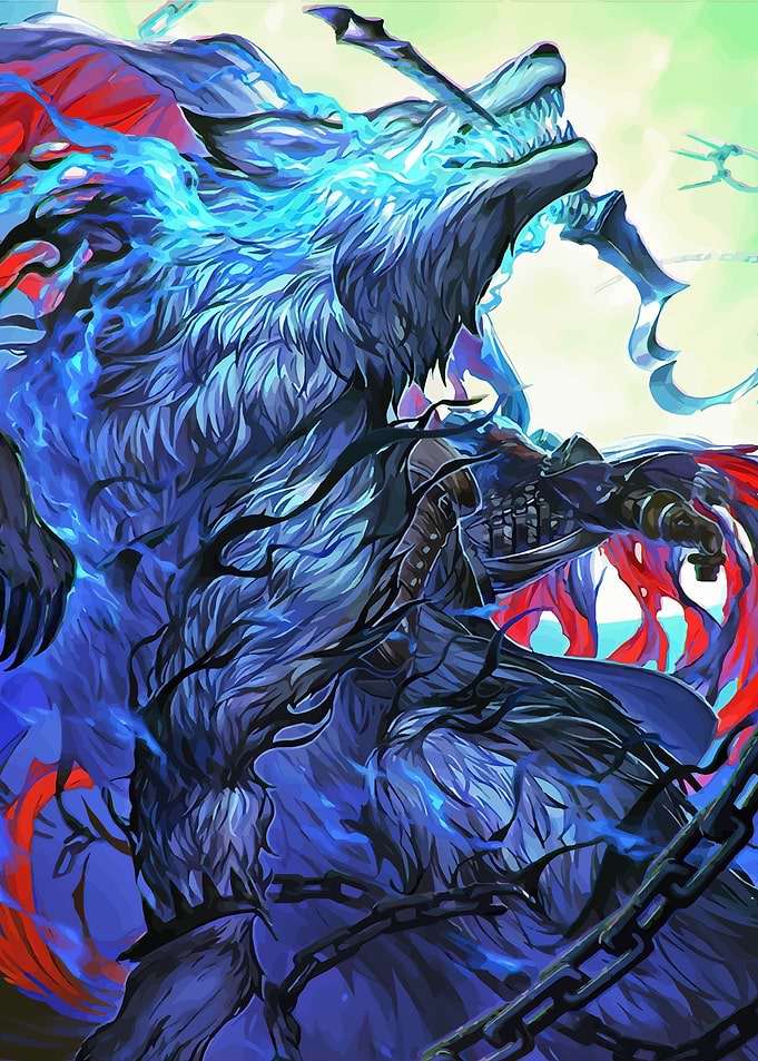 Fiery Wolf Warrior
