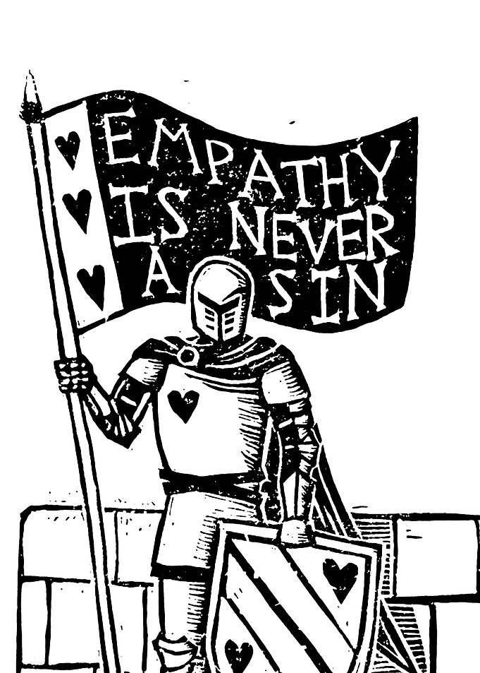 Knight with Empathy Flag