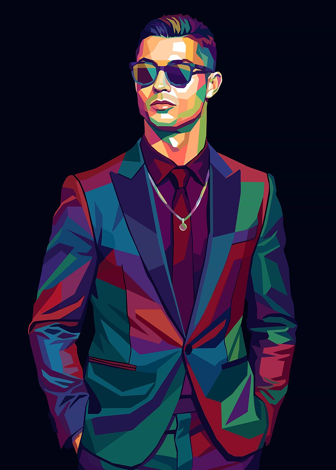 Cristiano Ronaldo Pop Art Portrait