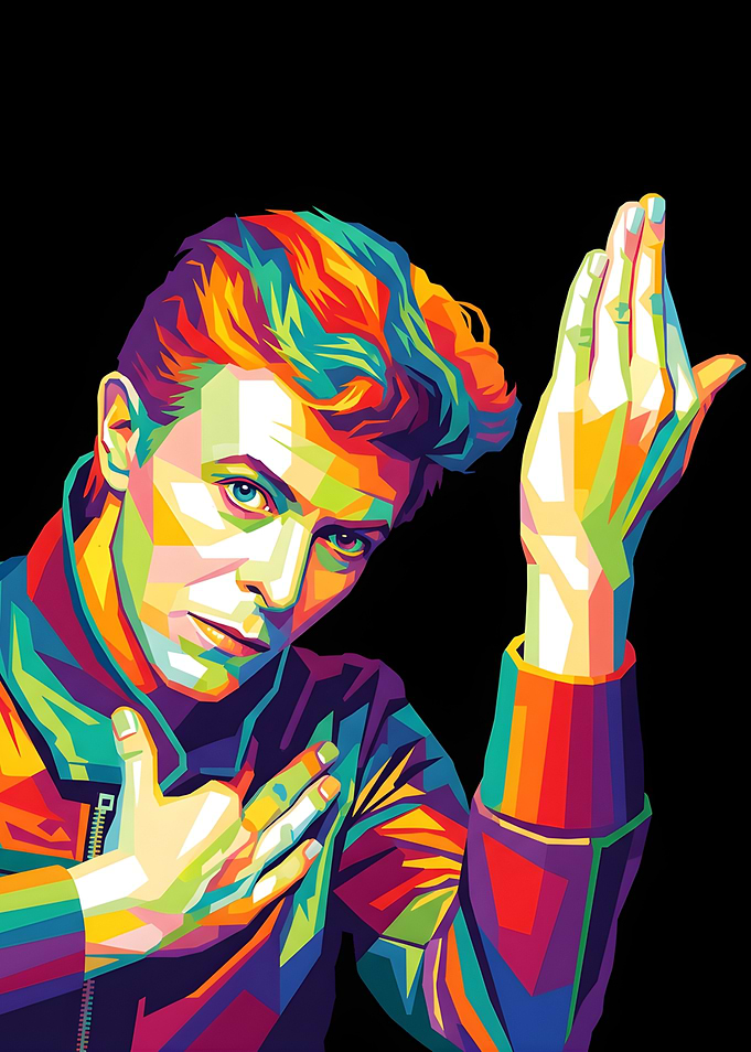 David Bowie Pop Art Portrait
