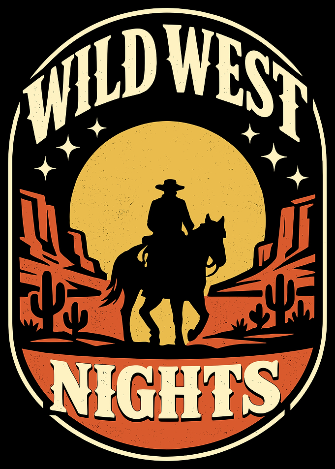 Wild West Nights Cowboy Silhouette