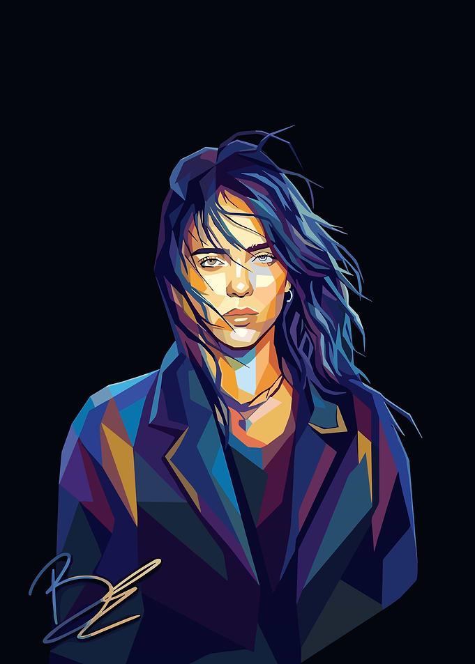 Billie Eilish Pop Art Portrait