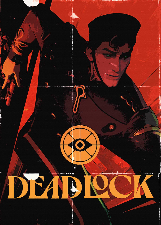 Deadlock Poster with Character and Symbol