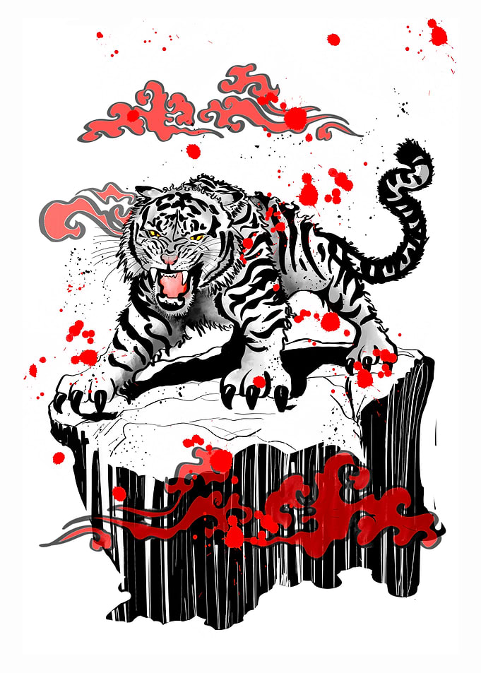 Fury of the white tiger