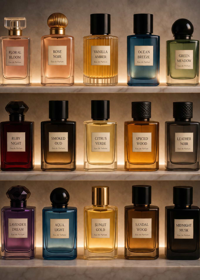 Collection of Perfume Bottles
