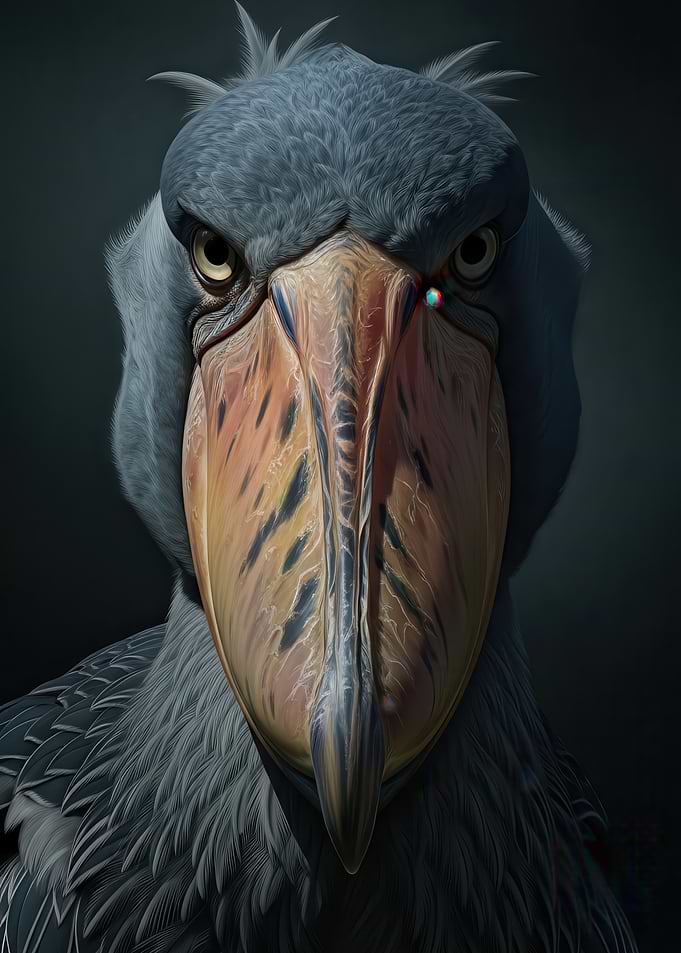Shoebill Bird Close-Up